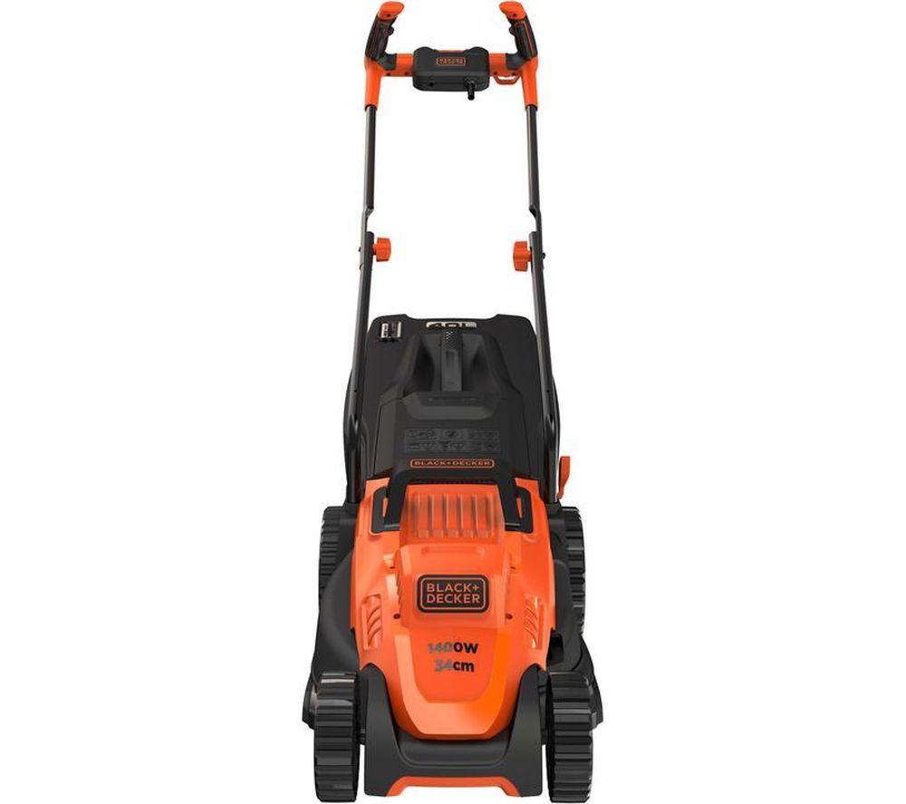 BLACK+DECKER BEMW461BH-GB Corded Rotary Lawn Mower - Orange & Black image number 5 of 13