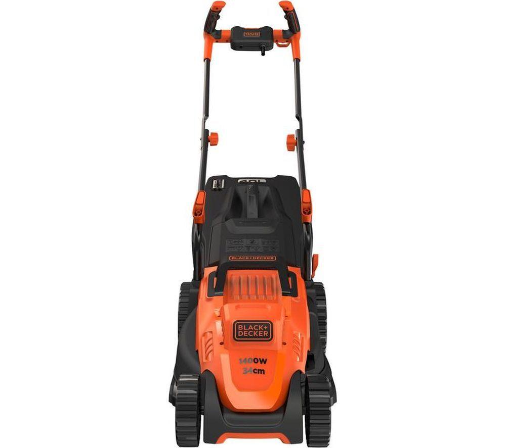 BLACK+DECKER BEMW461BH-GB Corded Rotary Lawn Mower - Orange & Black image number 6 of 13