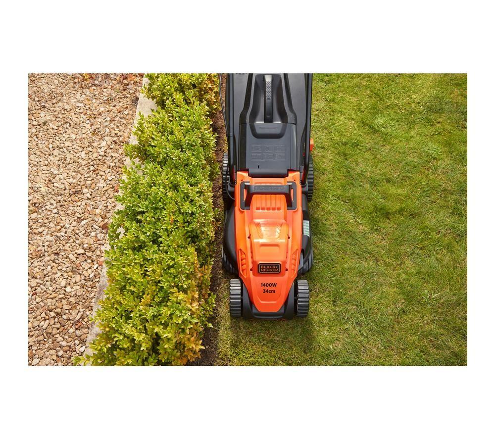 BLACK+DECKER BEMW461BH-GB Corded Rotary Lawn Mower - Orange & Black image number 8 of 13