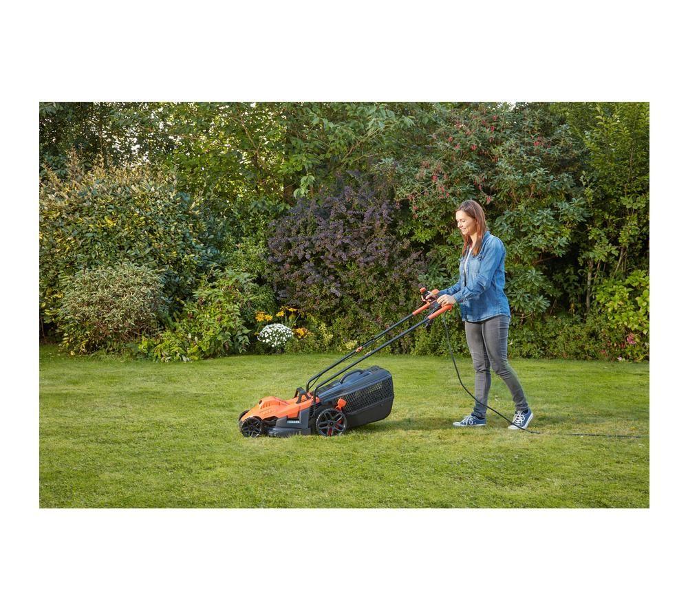 BLACK+DECKER BEMW461BH-GB Corded Rotary Lawn Mower - Orange & Black image number 11 of 13