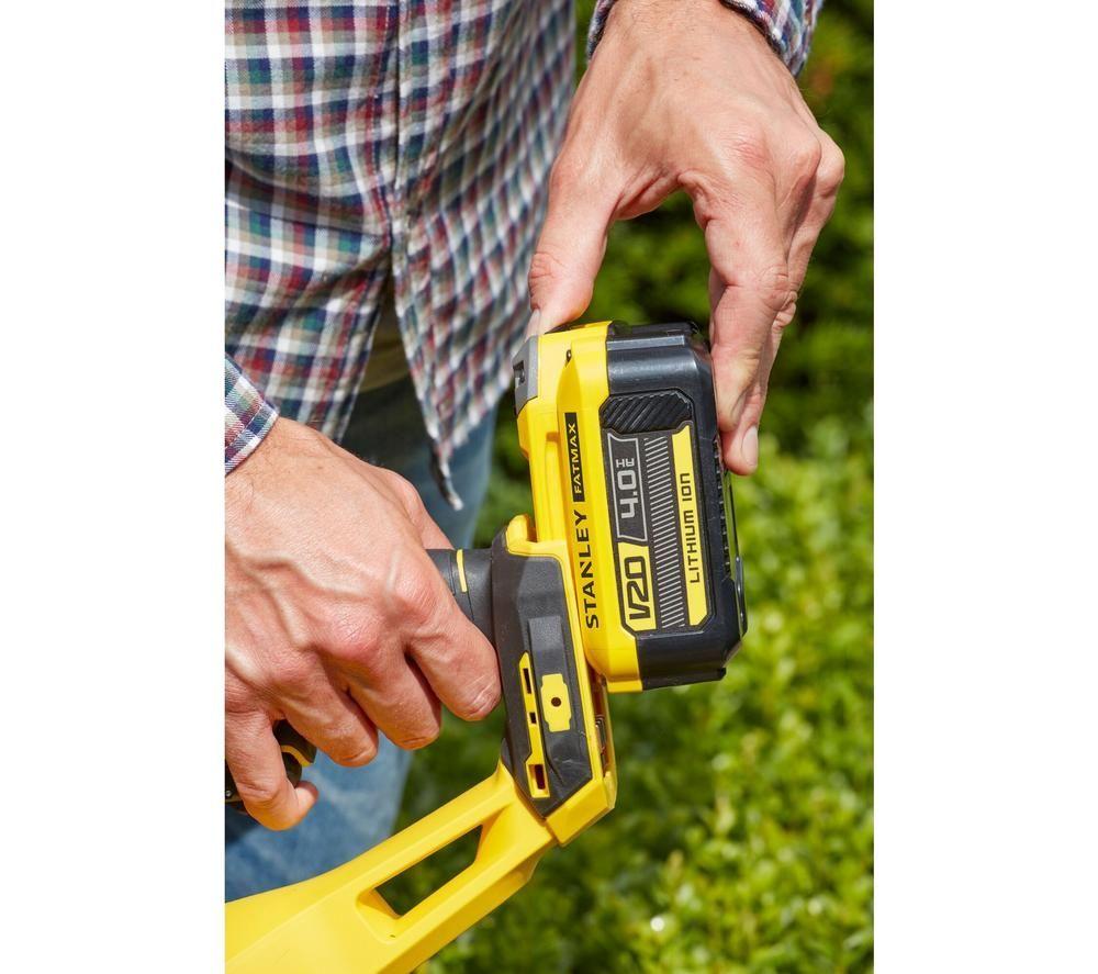 STANLEY FATMAX V20 Cordless Hedge Trimmer - Yellow & Black image number 6 of 9