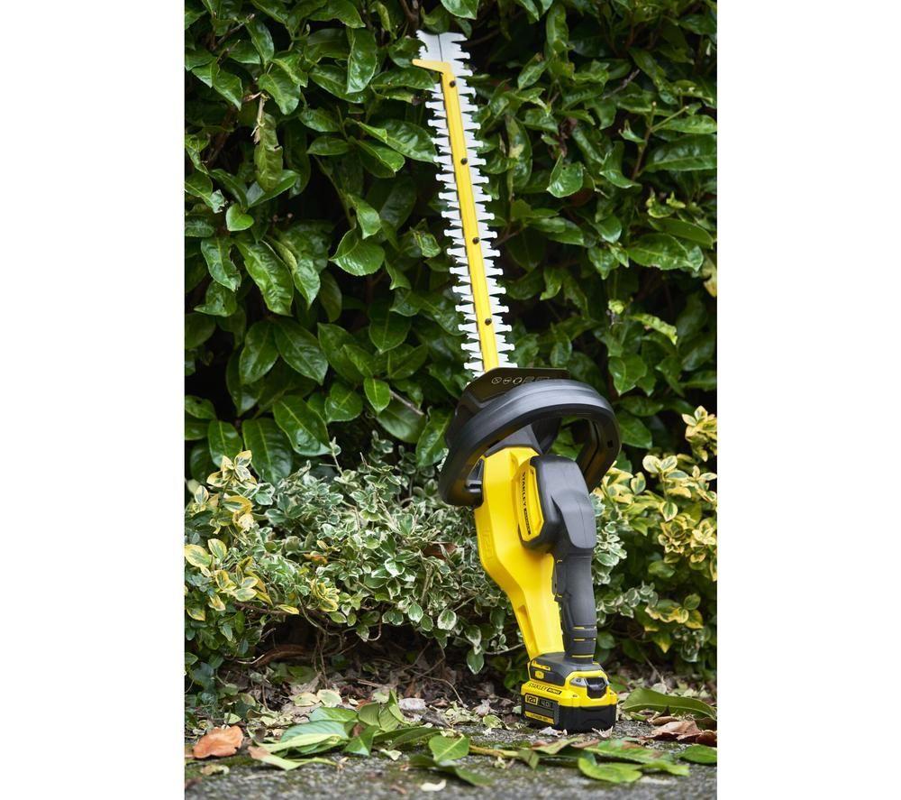 STANLEY FATMAX V20 Cordless Hedge Trimmer - Yellow & Black image number 8 of 9