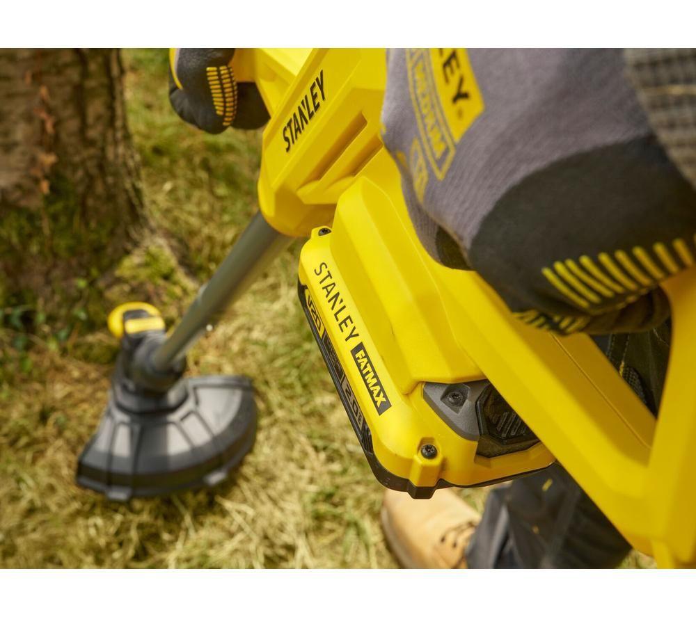 STANLEY FatMax SFMCST925M1-GB Cordless Grass Trimmer - Yellow & Black image number 2 of 4