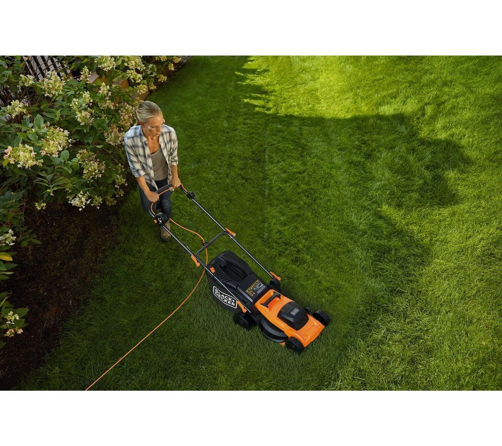 BLACK+DECKER BEMWP340-GB Corded Rotary Lawn Mower - Orange & Black image number 3 of 5