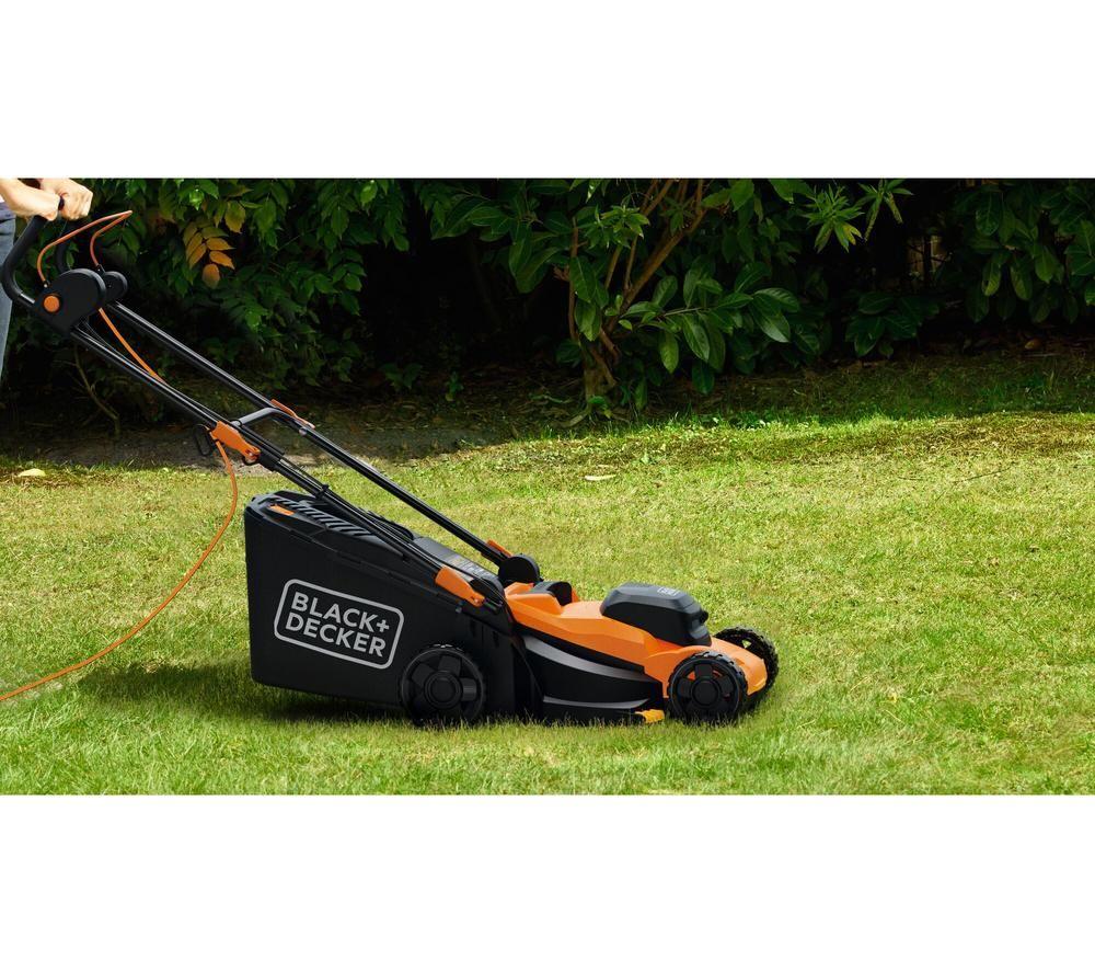 BLACK+DECKER BEMWP340-GB Corded Rotary Lawn Mower - Orange & Black image number 4 of 5