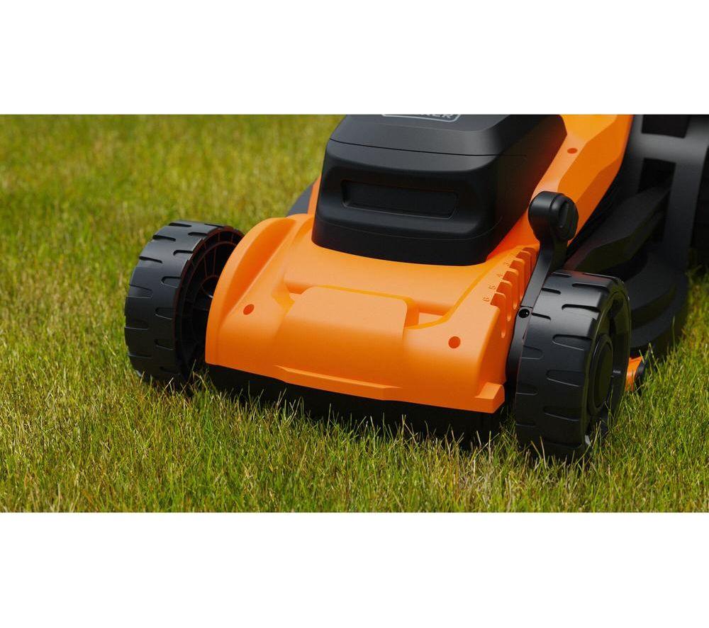 BLACK+DECKER BEMWP340-GB Corded Rotary Lawn Mower - Orange & Black image number 5 of 5