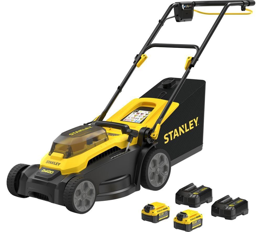 STANLEY Fatmax V20 Cordless Rotary Lawn Mower - Yellow & Black image number 7 of 7