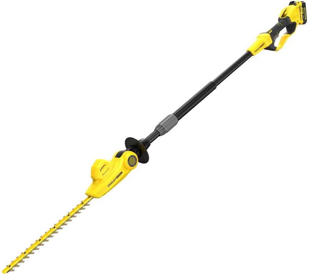 STANLEY Fatmax V20 Cordless Pole Hedge Trimmer - Yellow & Black, Black,Yellow