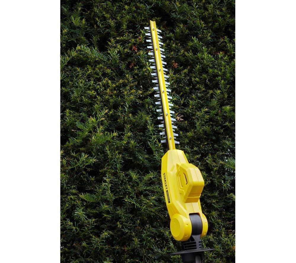 STANLEY Fatmax V20 Cordless Pole Hedge Trimmer - Yellow & Black image number 2 of 8