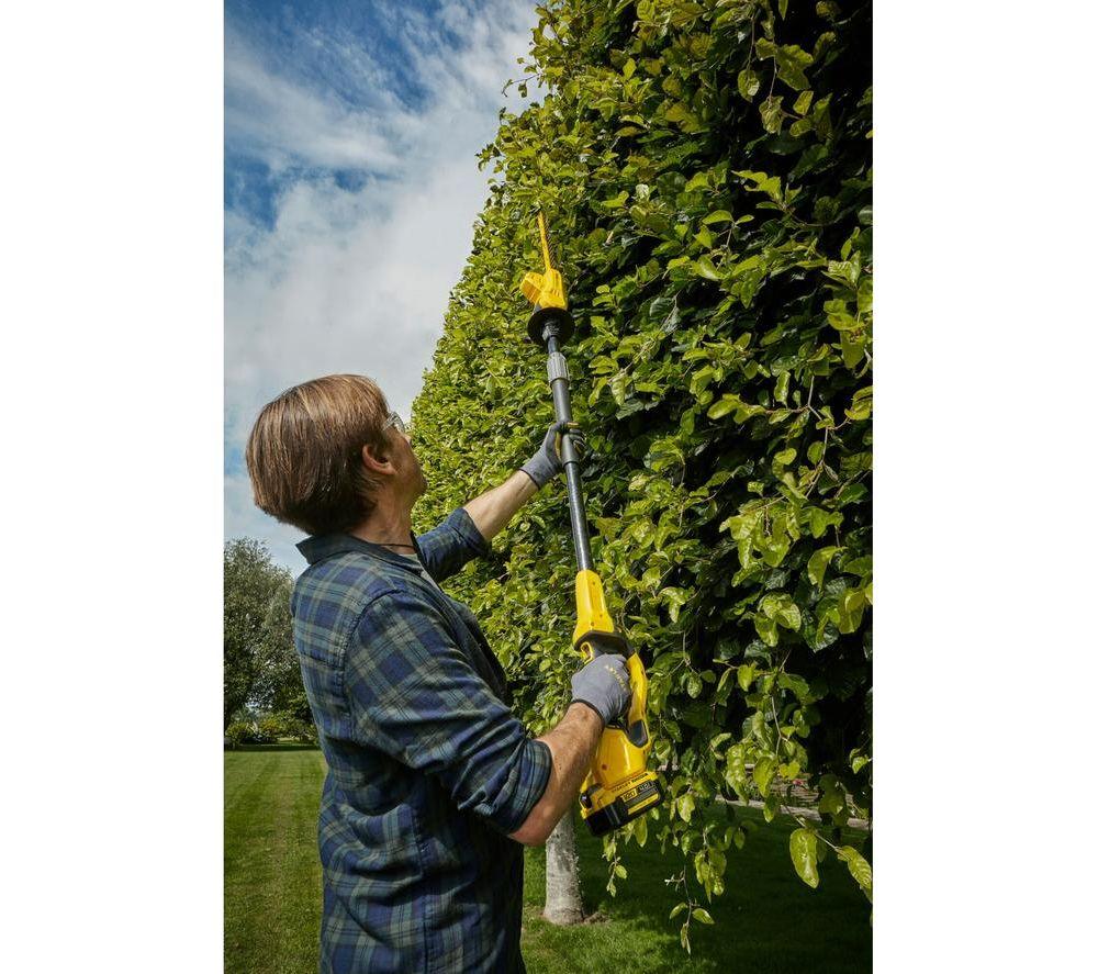STANLEY Fatmax V20 Cordless Pole Hedge Trimmer - Yellow & Black image number 8 of 8