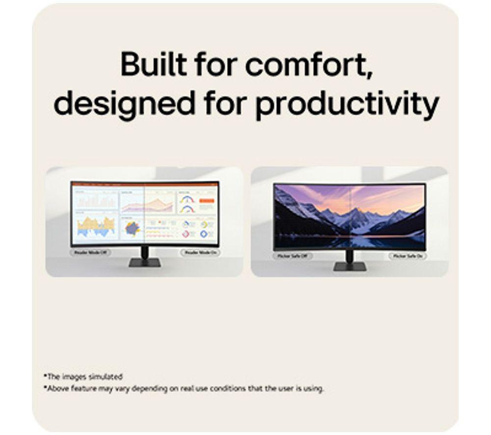 LG UltraWide U6 34U601B-B Quad HD 34" Curved IPS Monitor - Black image number 6 of 8