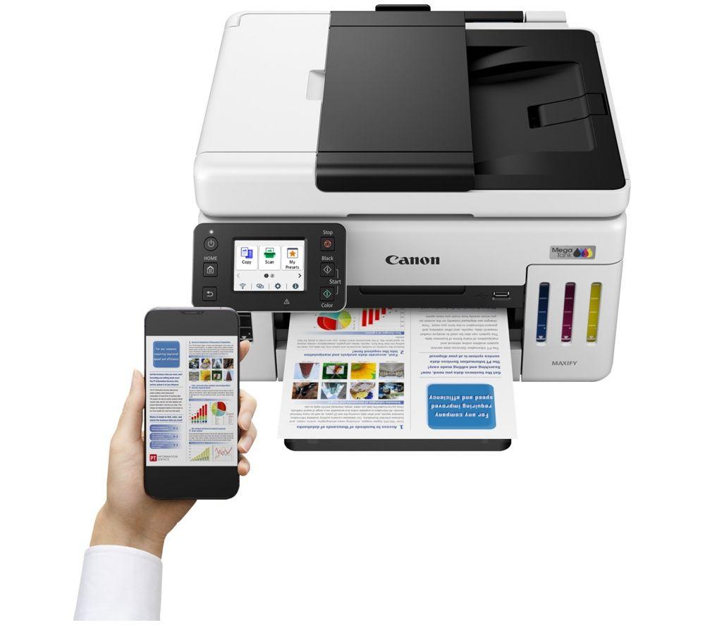 CANON MAXIFY GX6150 Wireless 3-in-1 Refillable MegaTank Inkjet Printer image number 4 of 7