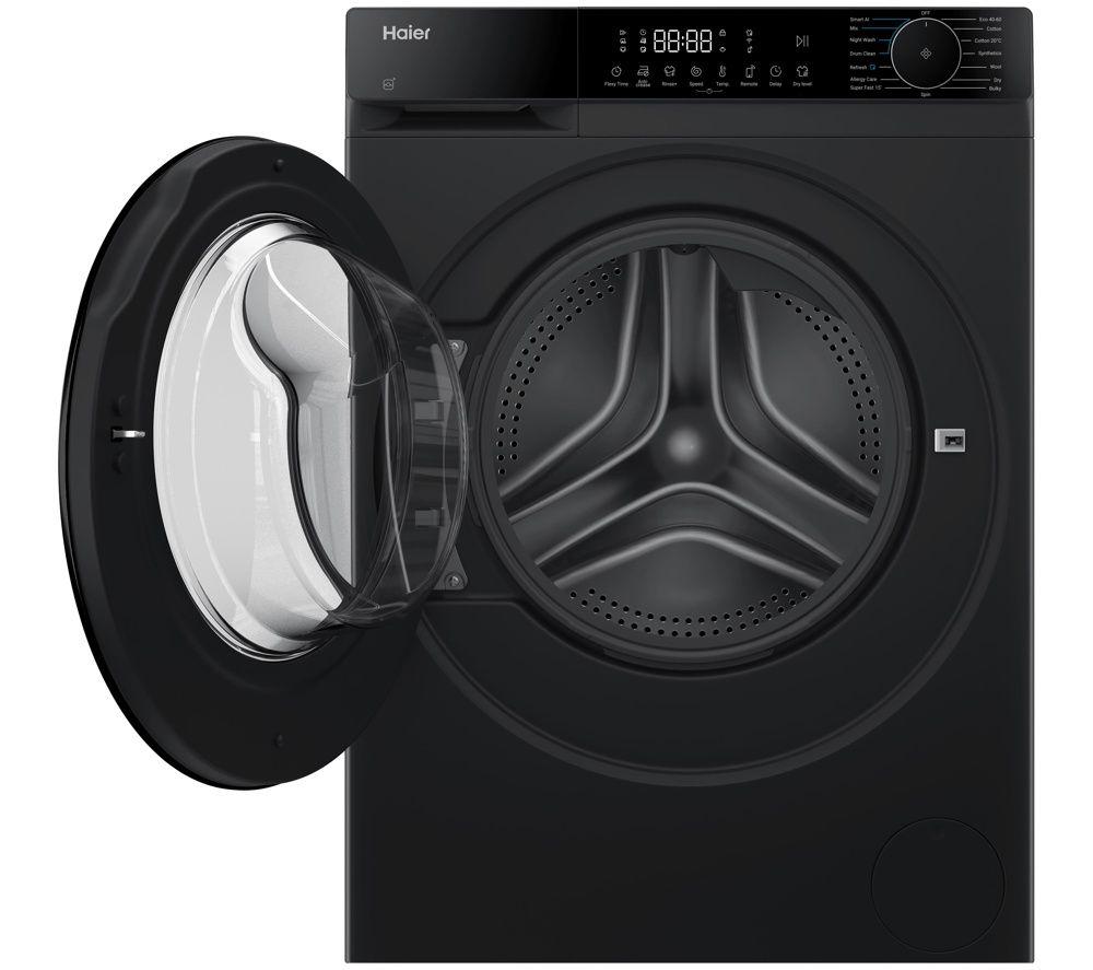 HAIER X Series 5 HWD10BP14357ABUK WiFi-enabled 10 kg Washer Dryer - Black Steel image number 2 of 7