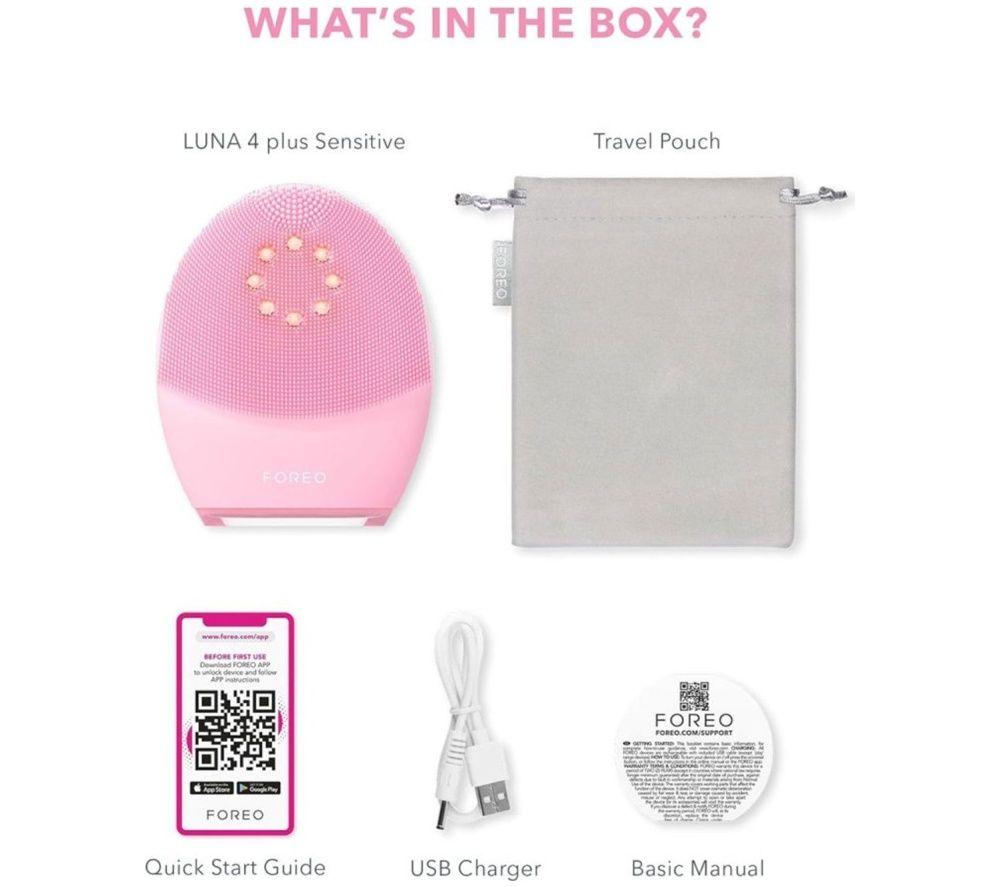 FOREO Luna 4 Plus Facial Cleansing Device - Normal Skin, Pink image number 6 of 6
