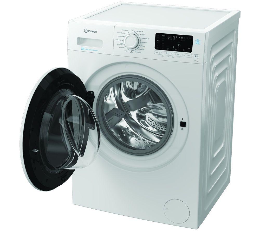 INDESIT Steam Push&Go IDP 10747 UK 10 kg Washer Dryer - White image number 3 of 11
