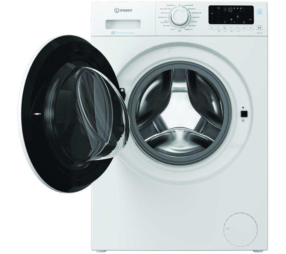 INDESIT Steam Push&Go IDP 10747 UK 10 kg Washer Dryer - White image number 7 of 11