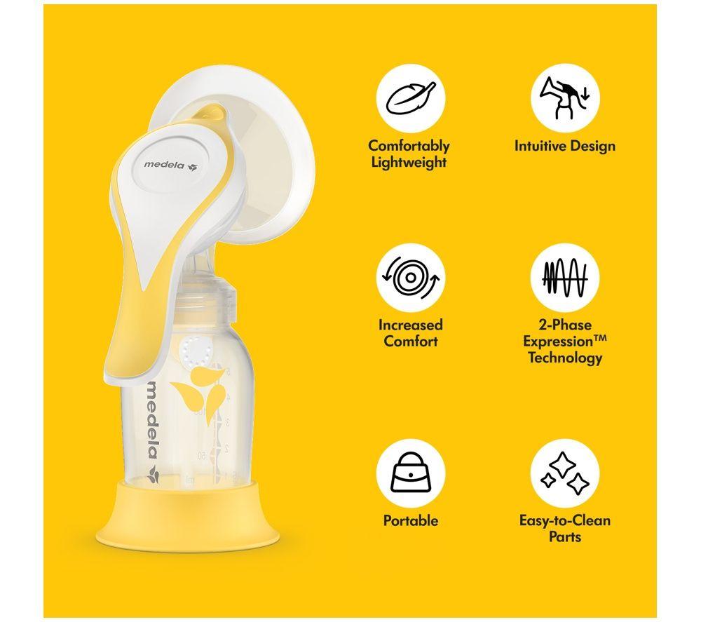 MEDELA Harmony Flex Manual Breast Pump - Yellow image number 4 of 5