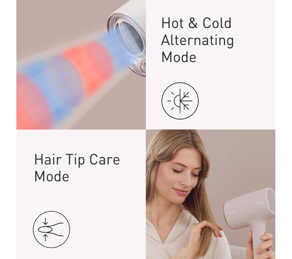 PANASONIC Nanoe Moisture+ & Mineral EH-NA0L-P825 Volumising Hair Dryer - Sakura Pink image number 9 of 10