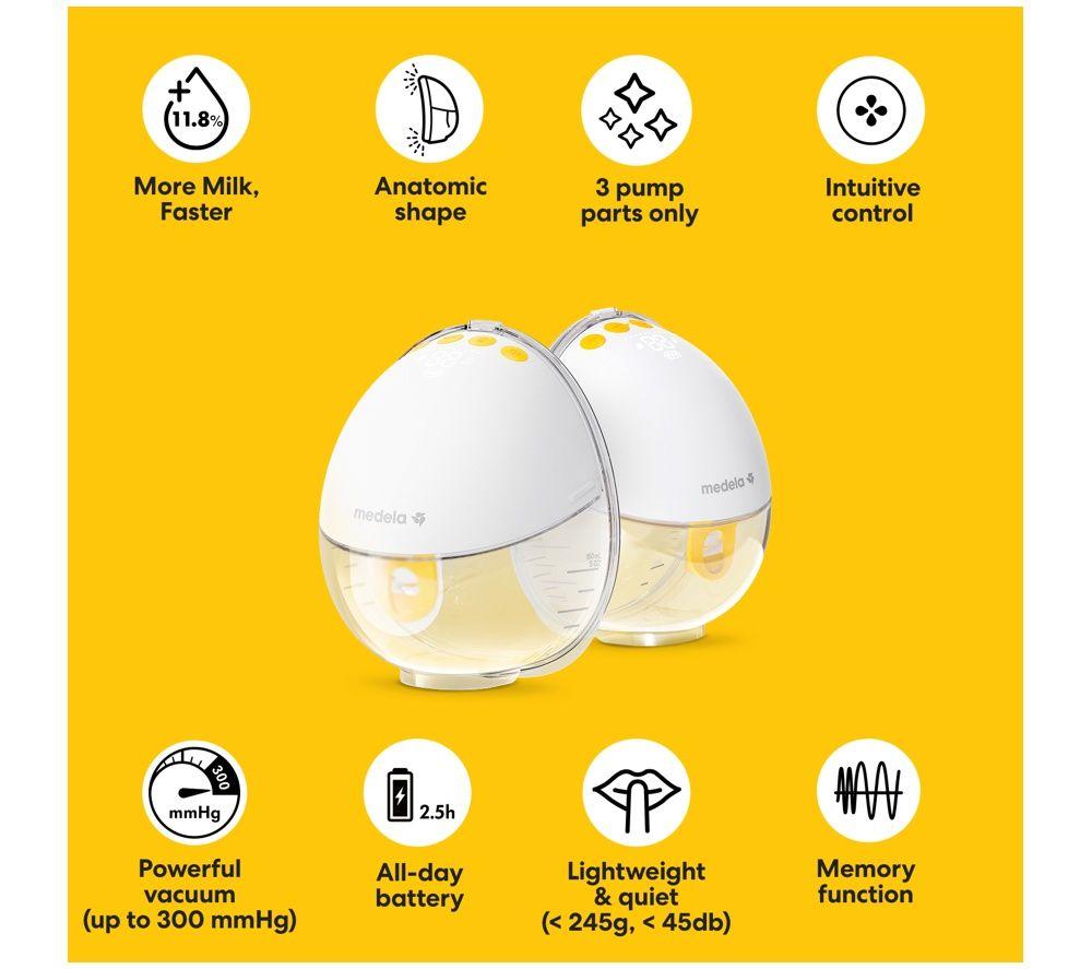 MEDELA Motion InBra Double Electric Breast Pump - White image number 2 of 4