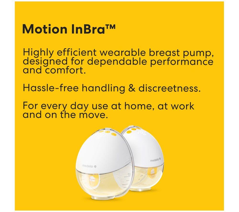 MEDELA Motion InBra Double Electric Breast Pump - White image number 3 of 4