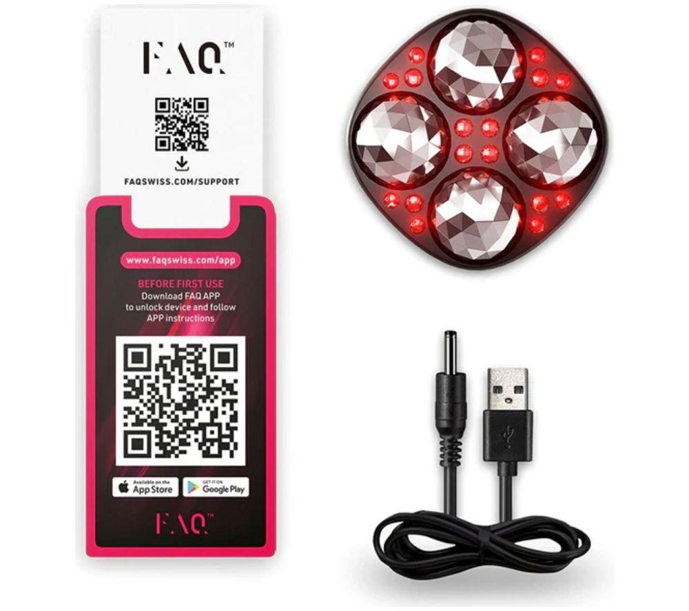 FOREO FAQ 411 Microcurrent Red LED Body Toning Device - Black image number 6 of 6