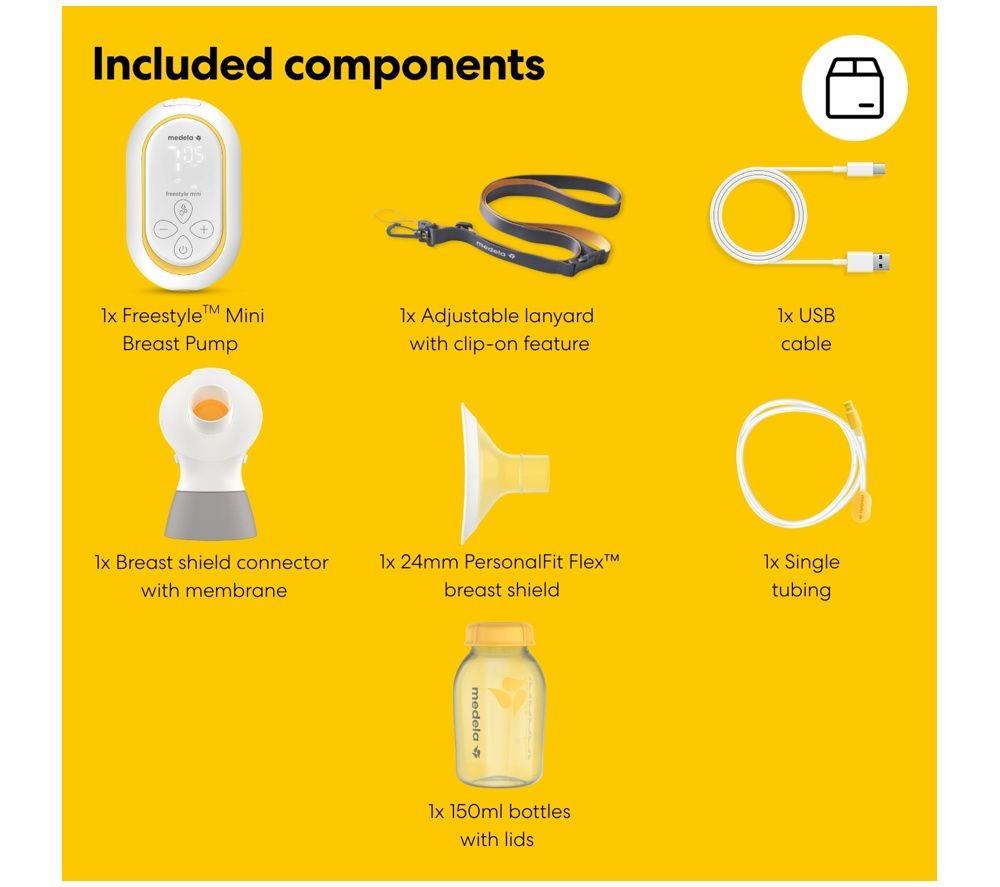 MEDELA Freestyle Mini Classic Single Electric Breast Pump - White image number 2 of 5