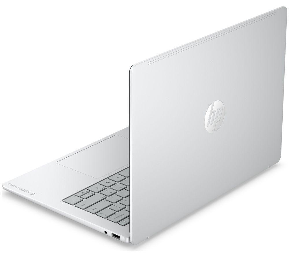 HP OmniBook 3 AI 14" Laptop - Intel&reg; Core&trade; 3, 512 GB SSD, Silver image number 7 of 7