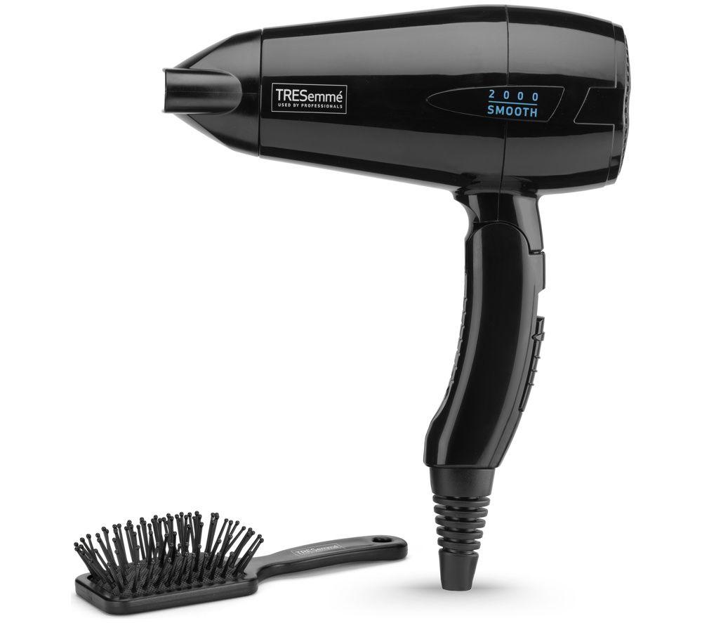 TRESEMME 5549U Folding Travel 2000 Hair Dryer with Hair Brush - Black