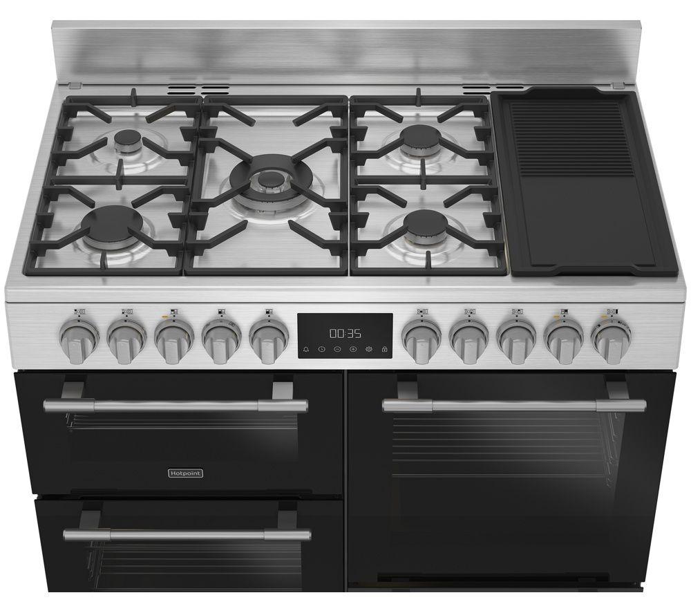 HOTPOINT RH100FA21BX 100 cm Dual Fuel Range Cooker - Black image number 3 of 8