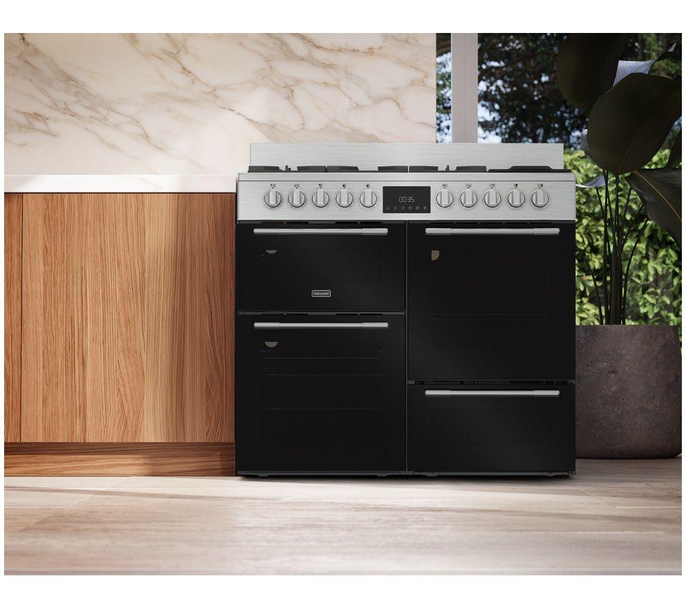 HOTPOINT RH100FA21BX 100 cm Dual Fuel Range Cooker - Black image number 7 of 8
