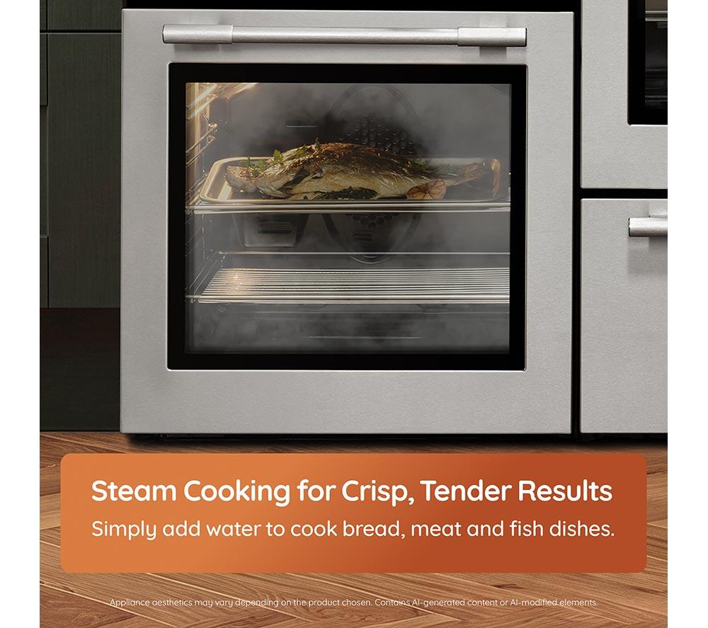 HOTPOINT RH100FA21BX 100 cm Dual Fuel Range Cooker - Stainless Steel image number 10 of 16