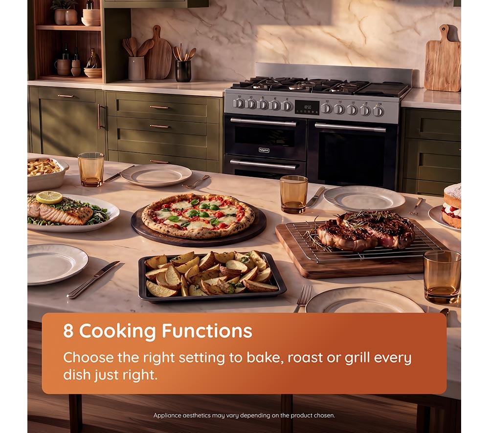 HOTPOINT RH100FA21BX 100 cm Dual Fuel Range Cooker - Stainless Steel image number 13 of 16