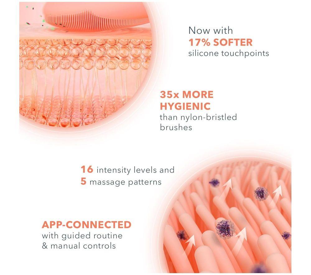 FOREO Luna 4 Smart Facial Cleansing & Firming Device - Balanced Skin, Peach image number 4 of 6