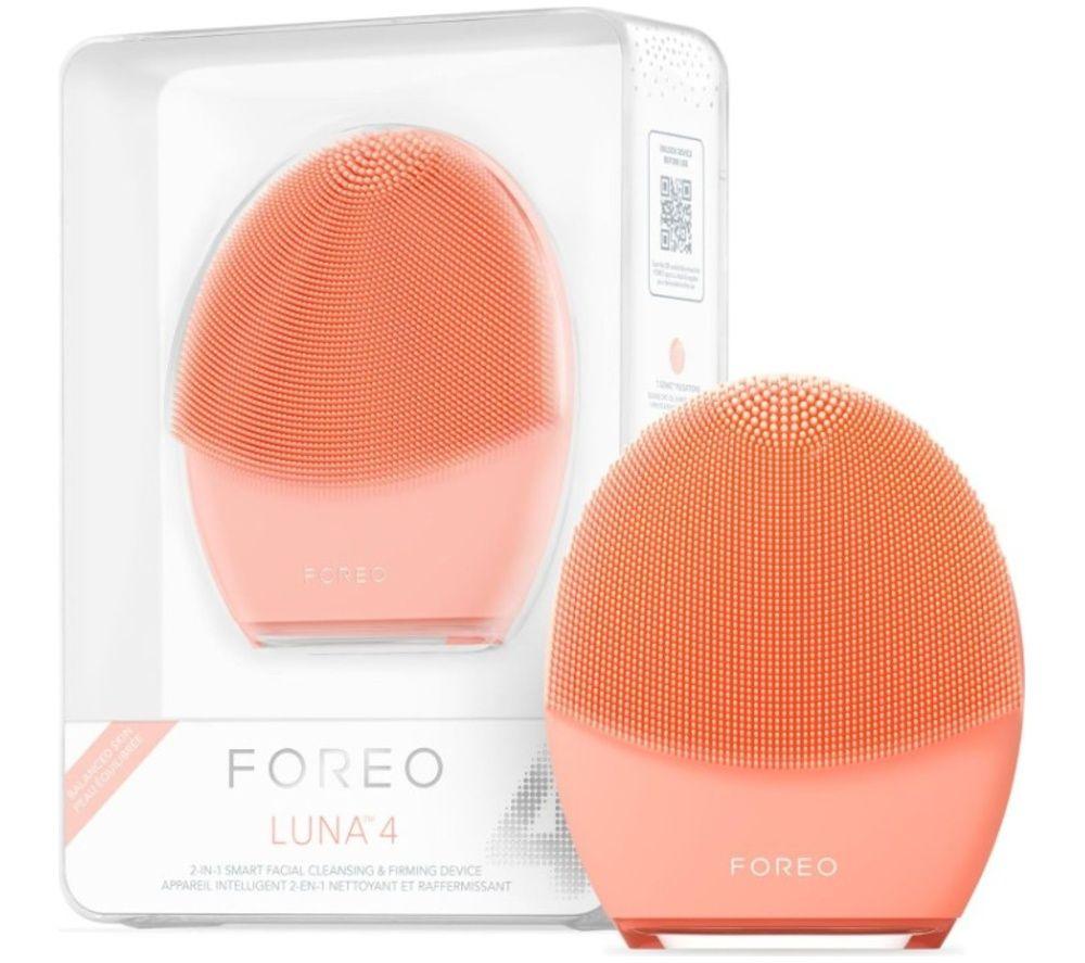 FOREO Luna 4 Smart Facial Cleansing & Firming Device - Balanced Skin, Peach image number 6 of 6