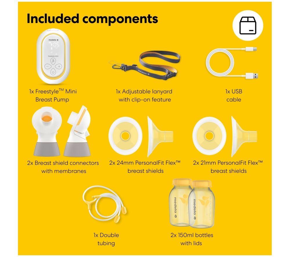 MEDELA Freestyle Mini Classic Double Electric Breast Pump - White image number 6 of 6