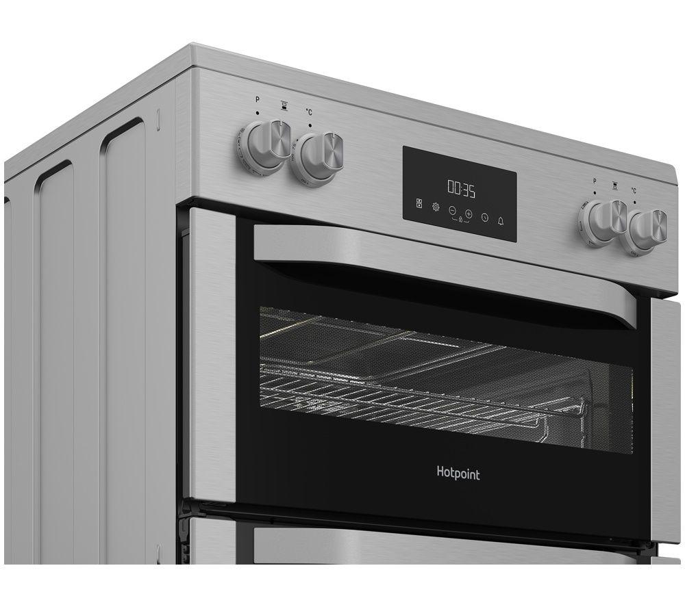HOTPOINT Multiflow HDME6VDC2AX 60 cm Electric Ceramic Cooker - Stainless Steel image number 4 of 6