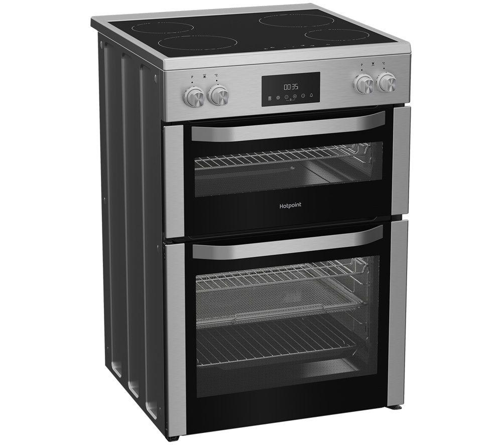HOTPOINT Multiflow HDME6VDC2AX 60 cm Electric Ceramic Cooker - Stainless Steel image number 6 of 6