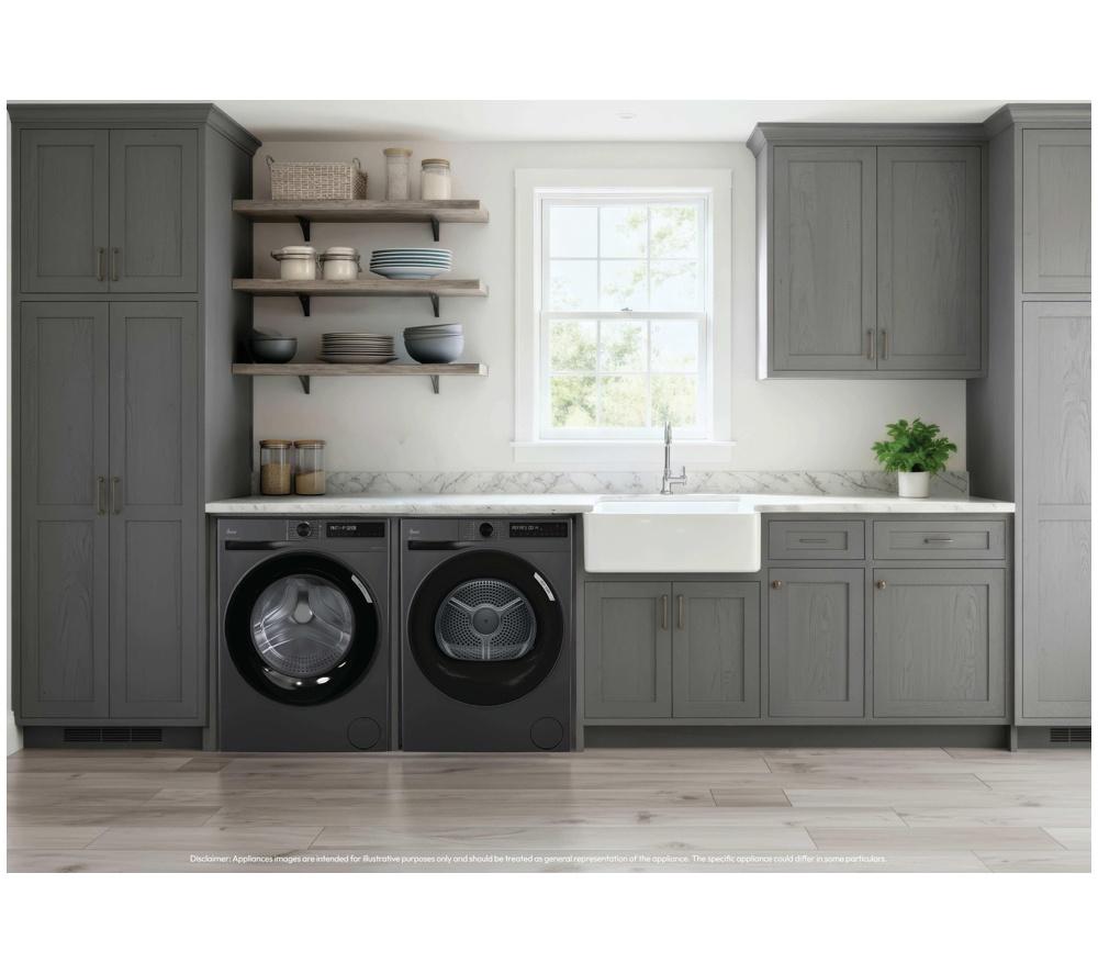 HOOVER Pro Wash Series 3 HBR 68SBL9G-80 WiFi-enabled 8 kg 1600 Spin Washing Machine - Graphite image number 10 of 14