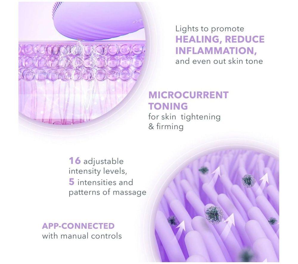 FOREO Luna 4 Plus Smart Facial Cleansing & Firming Device - Sensitive Skin, Lavender image number 2 of 6