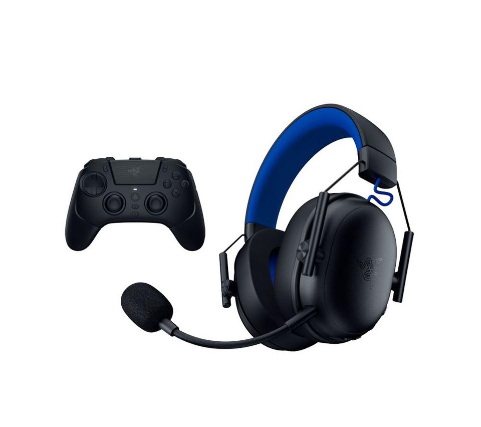 RAZER Raiju V3 Pro Controller for PS5 & BlackShark V3 X Wireless Gaming Headset for PlayStation Bundle