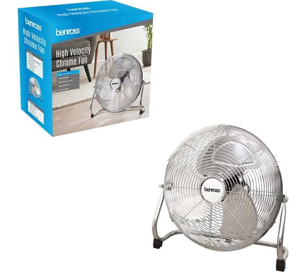 BENROSS 14" Desk Fan - Chrome image number 3 of 5
