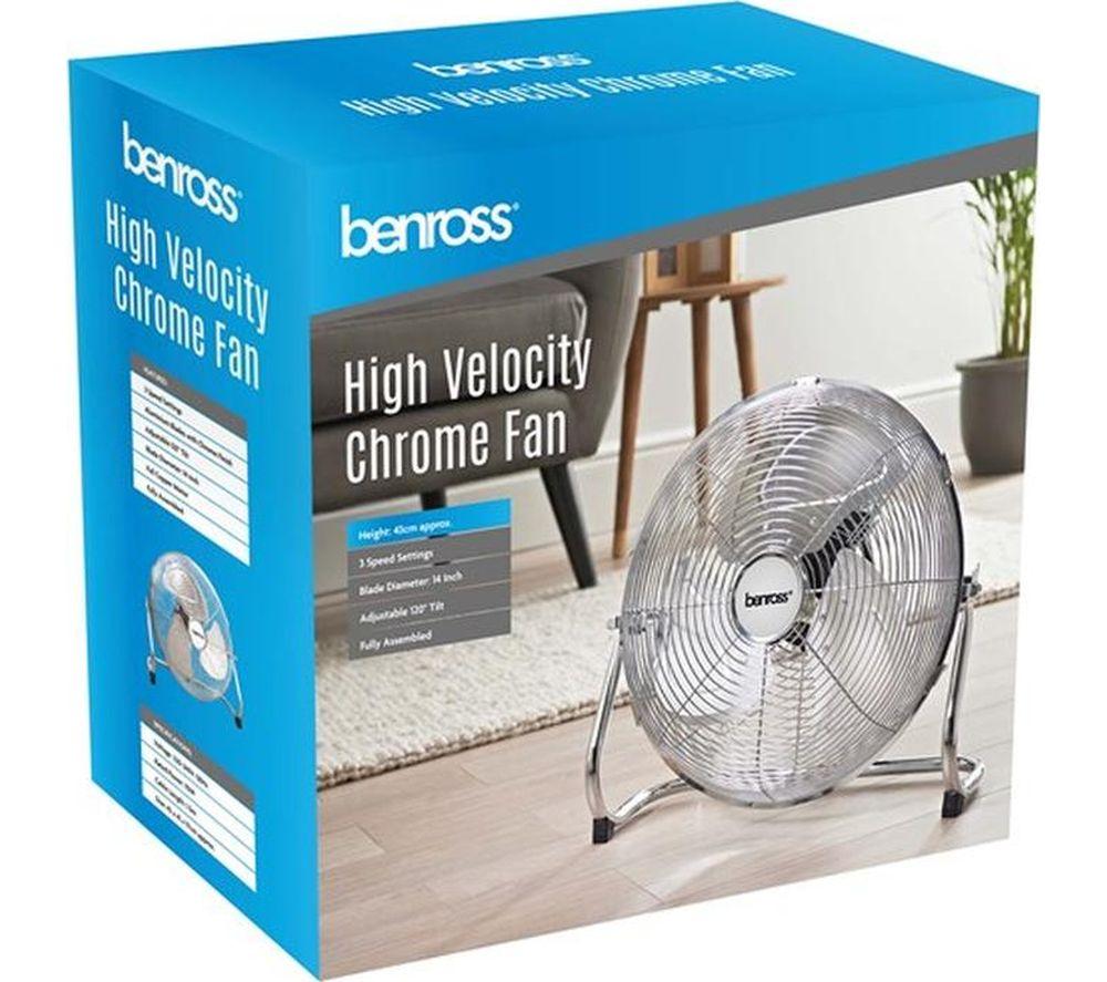BENROSS 14" Desk Fan - Chrome image number 4 of 5