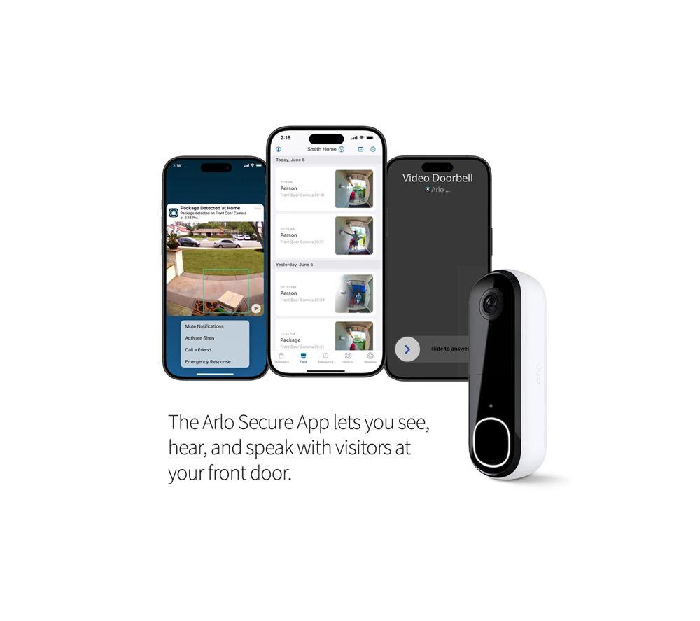 ARLO AVD3001-100EUS HD Wireless Video Doorbell image number 4 of 5