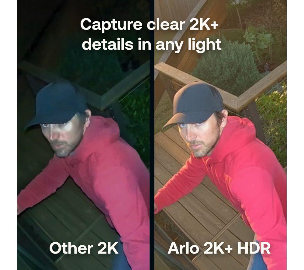 ARLO Pro 6 2K HDR WiFi Security Camera System & Video Doorbell - White image number 5 of 9