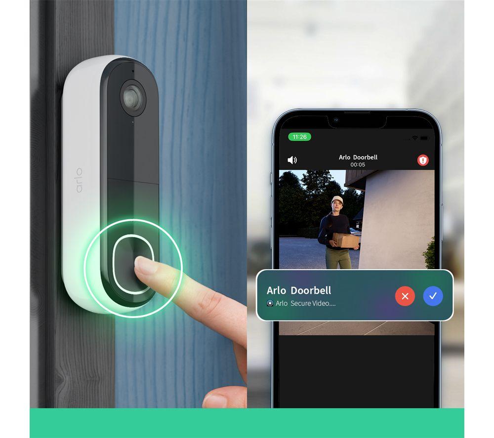 ARLO Pro 6 2K HDR WiFi Security Camera System & Video Doorbell - White image number 7 of 9