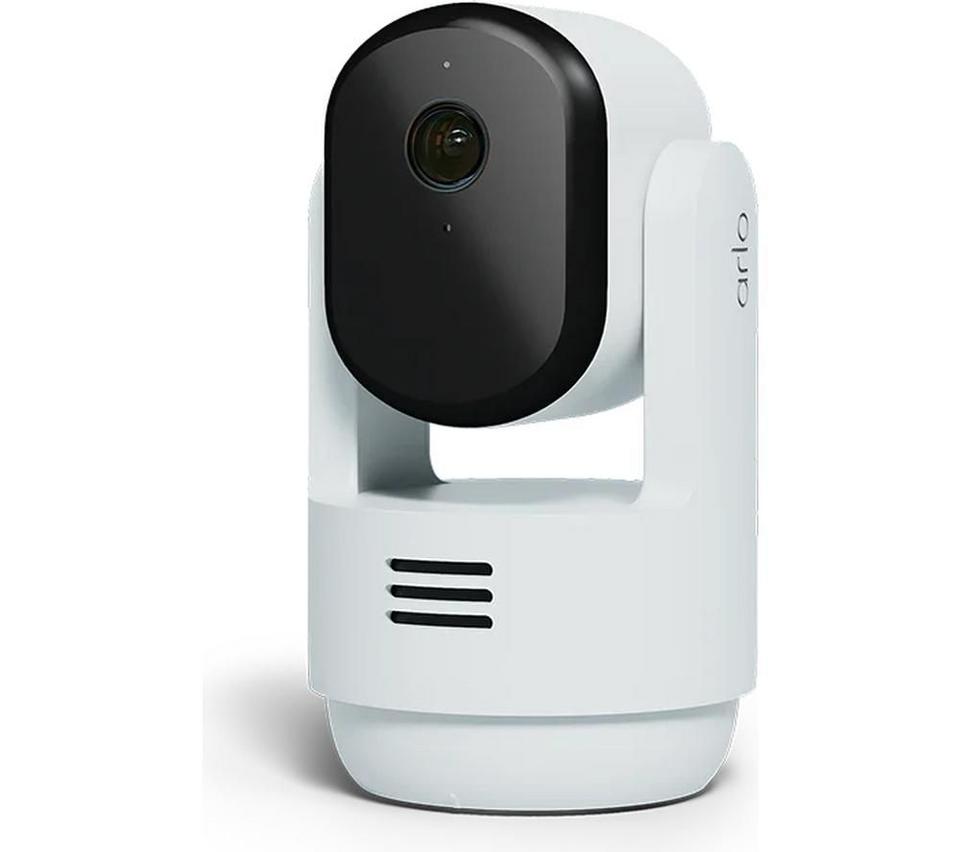 ARLO Essential 3 2K HD Indoor WiFi Security Camera - White & Black