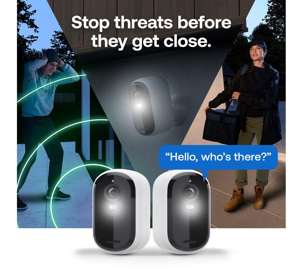 ARLO Essential 2K WiFi Security Camera - 2 Cameras, White & Black image number 11 of 11