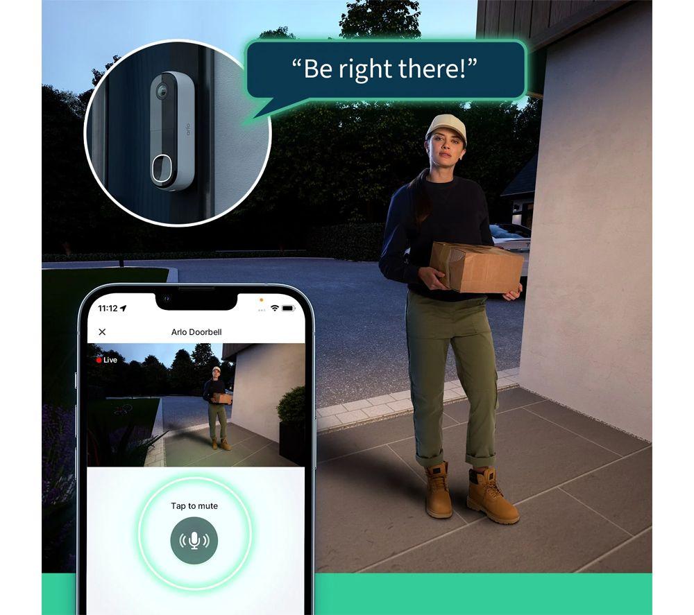 ARLO AVD4001-100EUS 2K Wireless Video Doorbell image number 6 of 8
