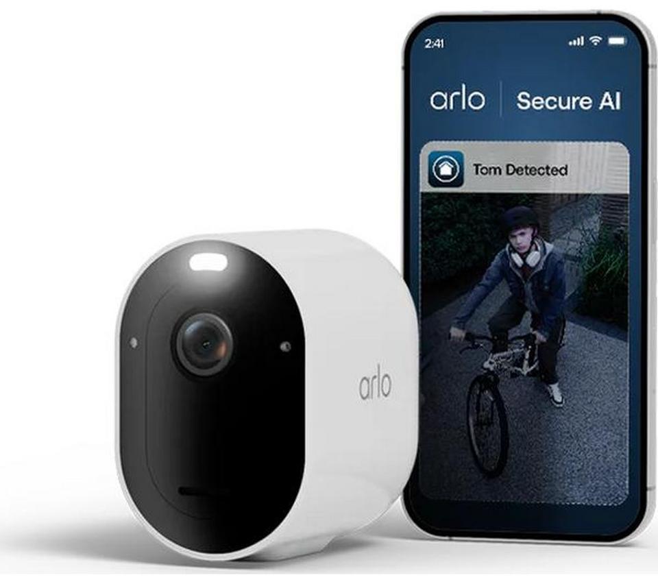 ARLO Pro 6 2K HDR WiFi Security Camera System - 1 Camera, White