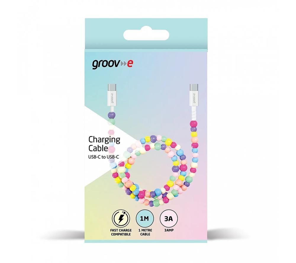 GROOV-E GV-MA024-BD USB Type-C to USB Type-C Beaded Cable - 1 m image number 2 of 2